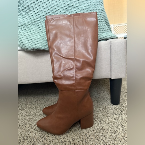 Lane Bryant Faux Leather Wide Calf Boots - Picture 1 of 5
